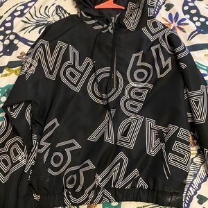 Black zip up jacket